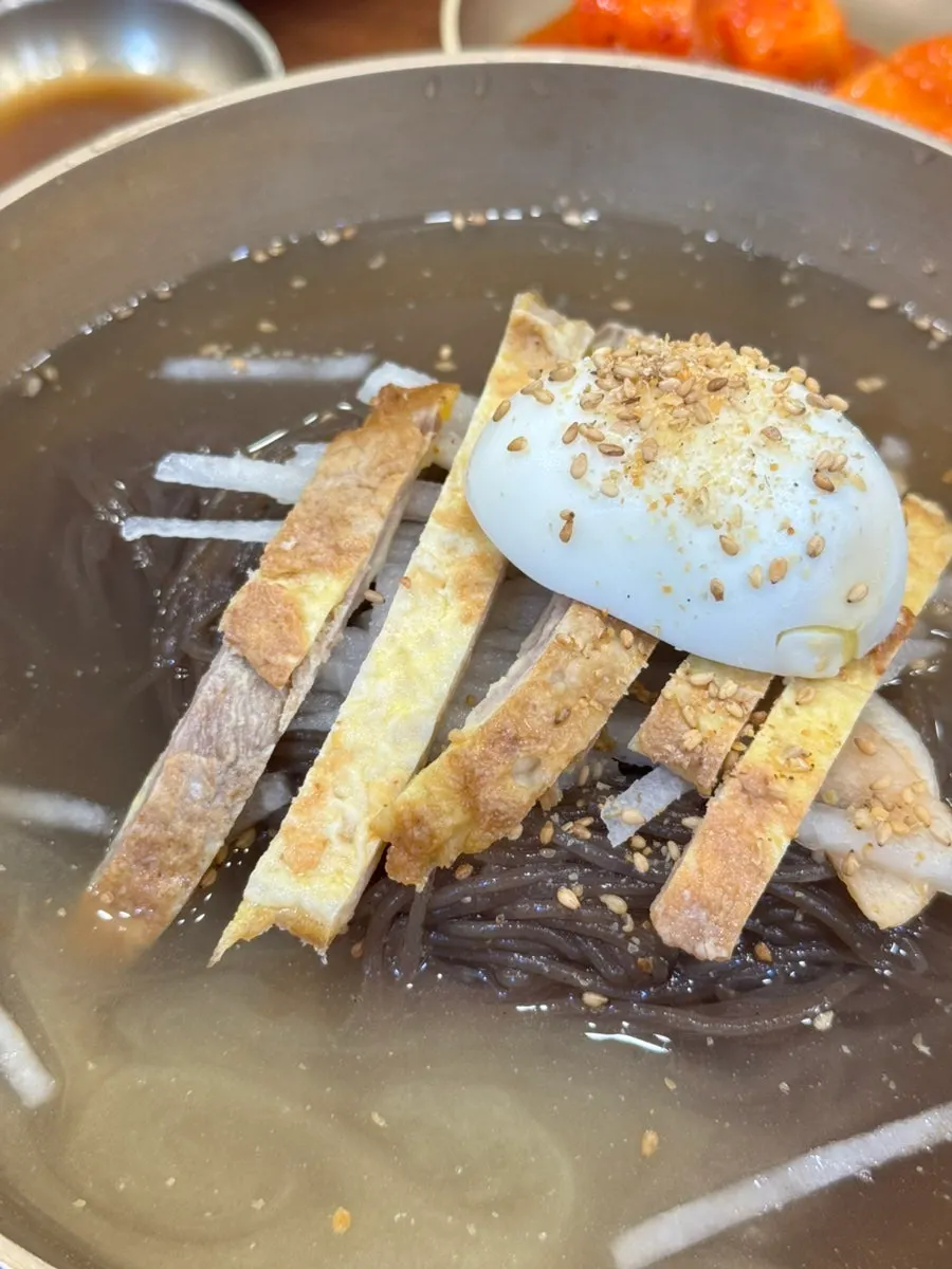 A bowl of Sunjo 1800 water naengmyeon