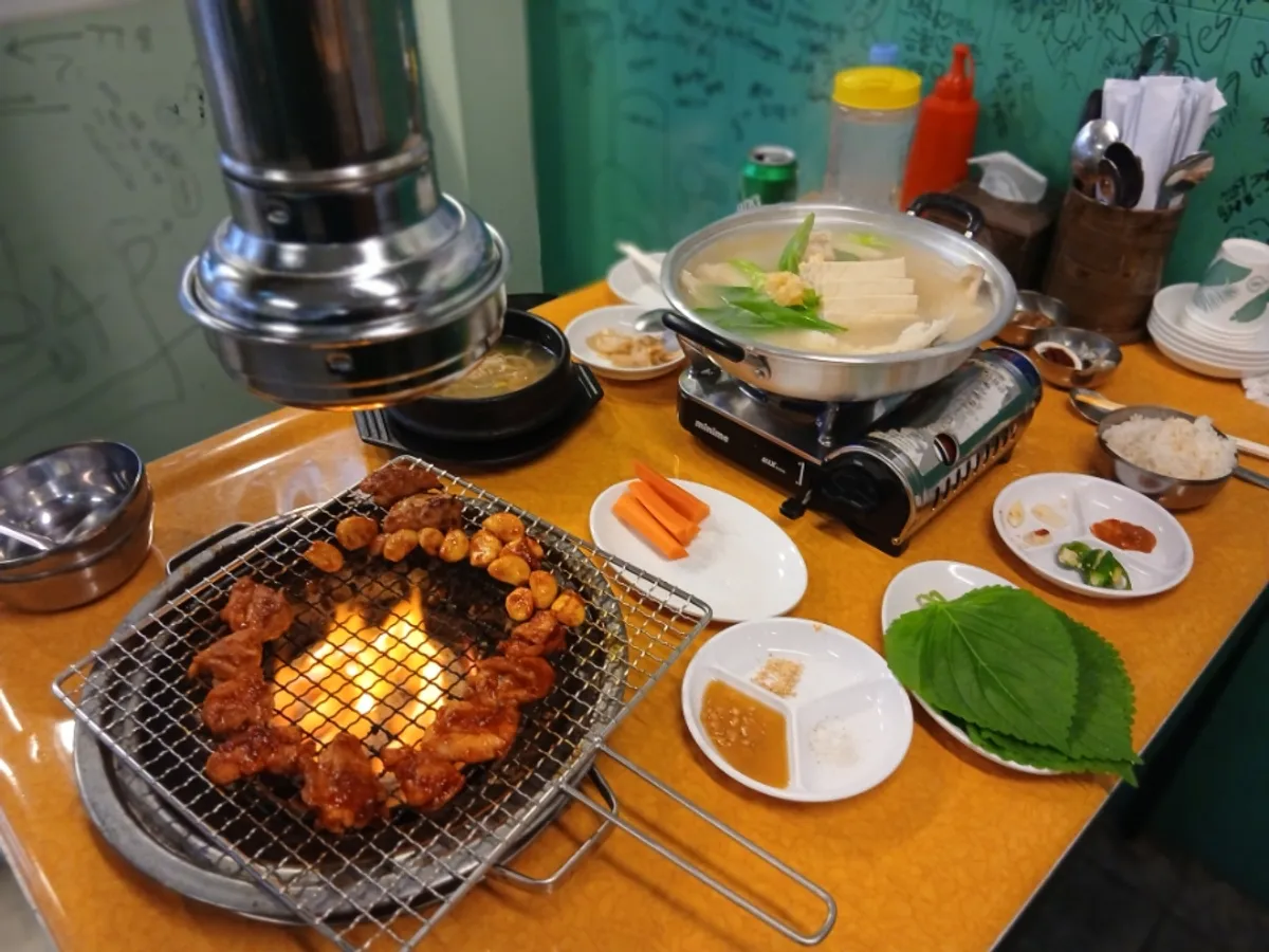 Dinner at Jinppaei in Bounmyeong-dong, Daejeon