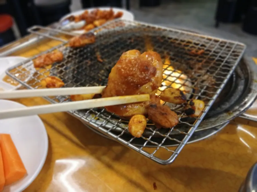 Dinner at Jinppaei in Bounmyeong-dong, Daejeon