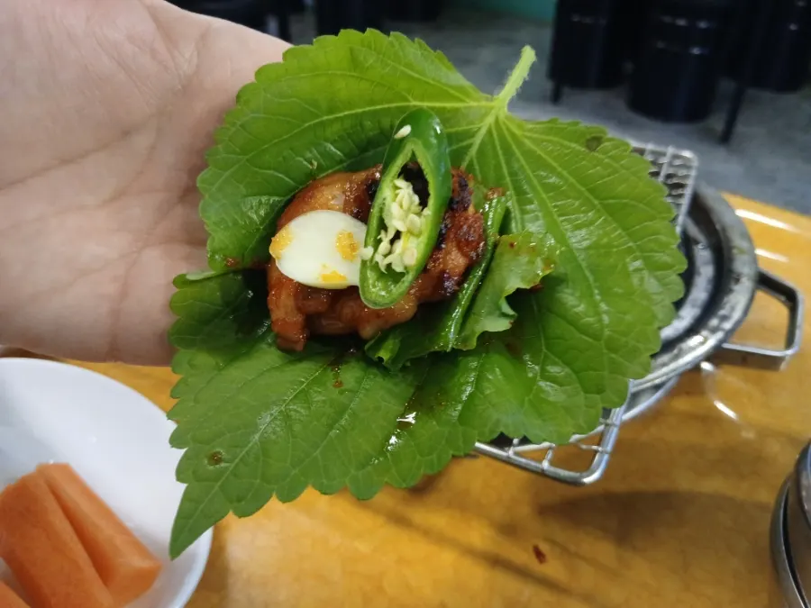 Dinner at Jinppaei in Bounmyeong-dong, Daejeon