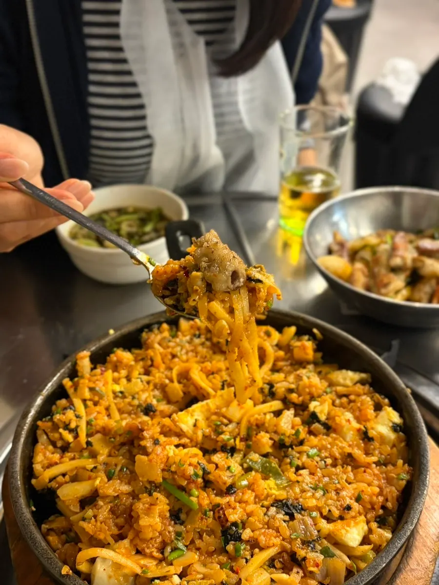 거의 다 비운 깍두기 양밥