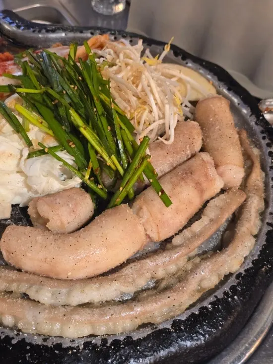 Steamed egg served as a banchan