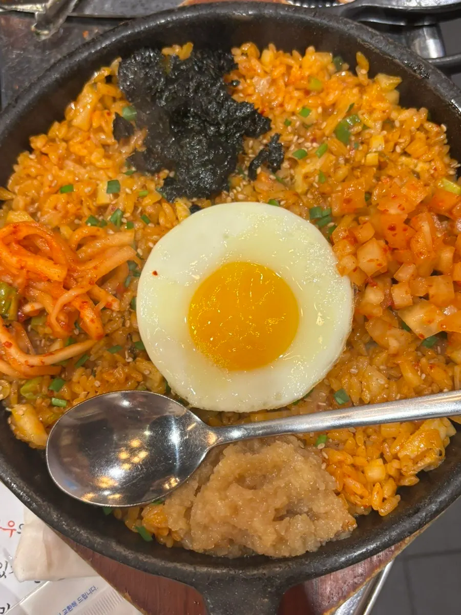 깍두기 절임 마늘양밥 한 그릇