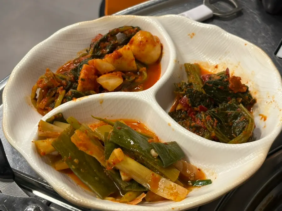 Salt and sesame oil dip served with the gopchang