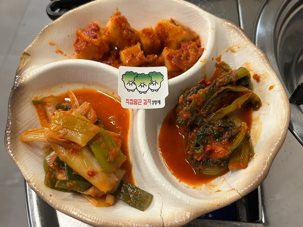 파김치 깍두기 갓김치 김치 3종 밑반찬