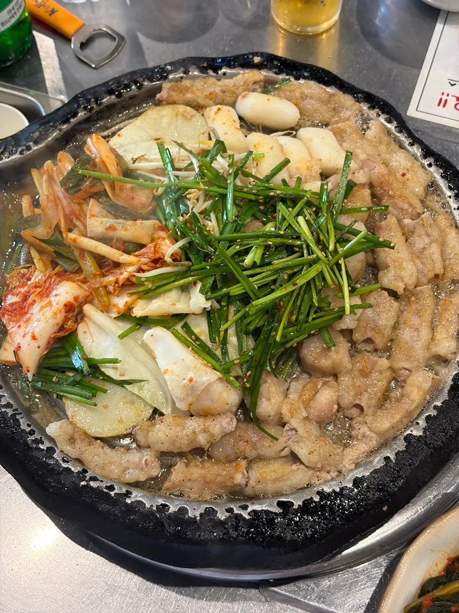 A perfectly grilled piece of gopchang