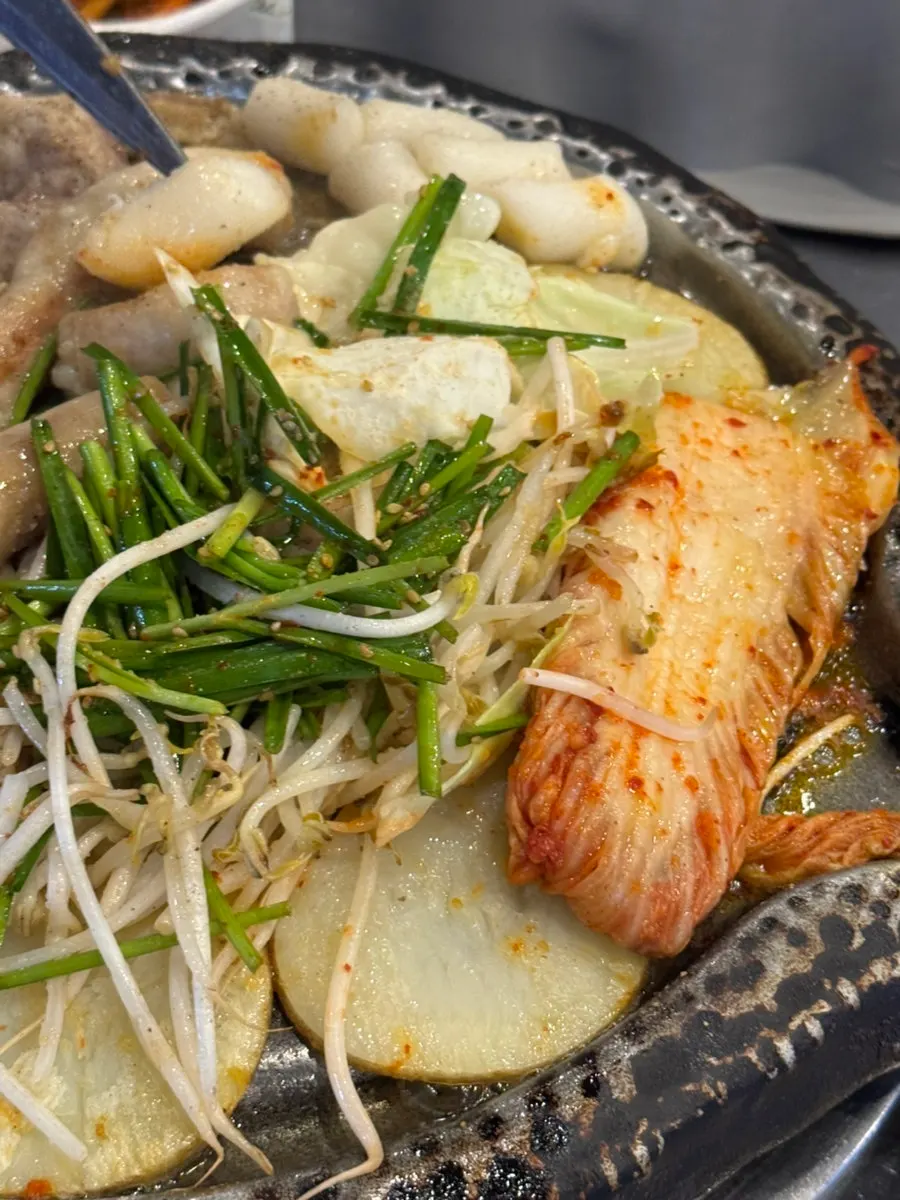 곱창과 함께 먹은 김치 반찬