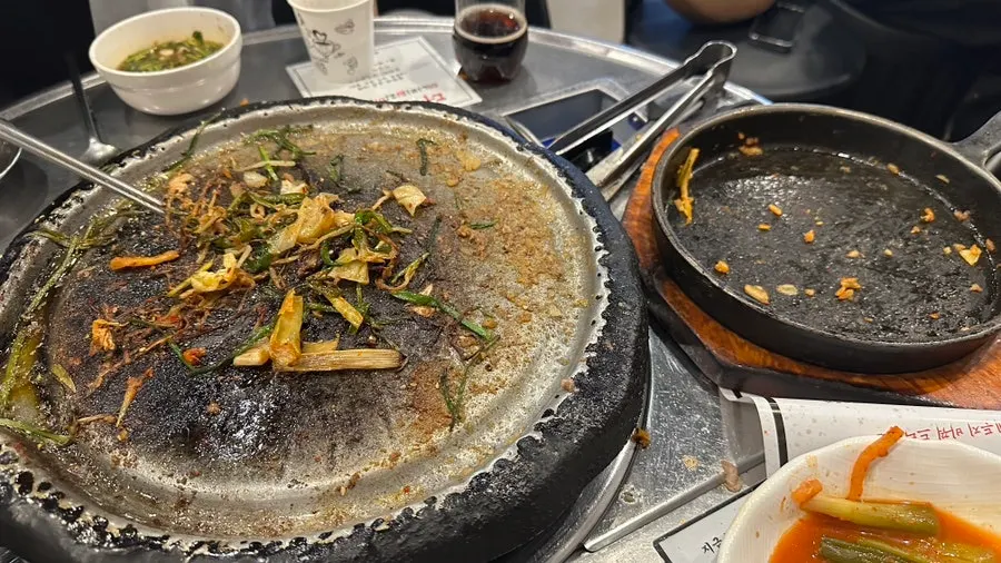 아삭한 깍두기가 들어간 양밥