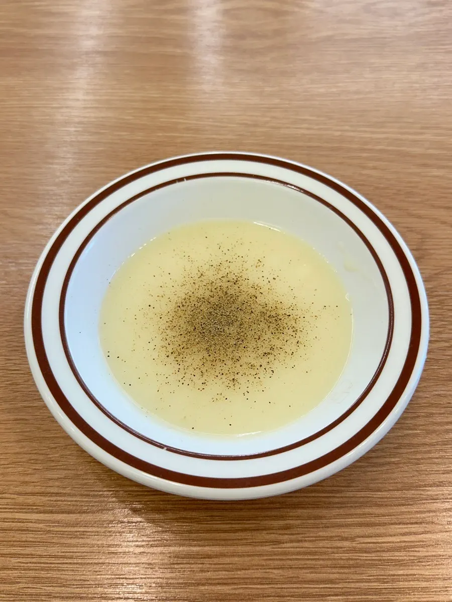 Soup prepared at the self-bar