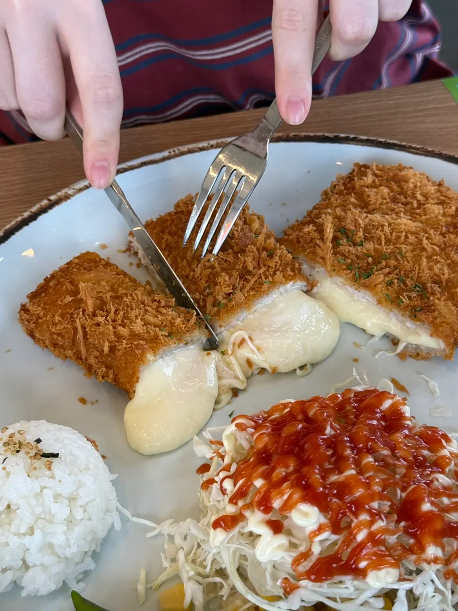 Cutlet packed full of cheese inside