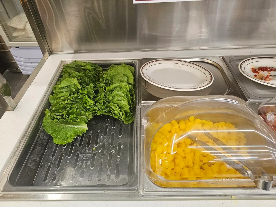Containers set out for packing leftovers