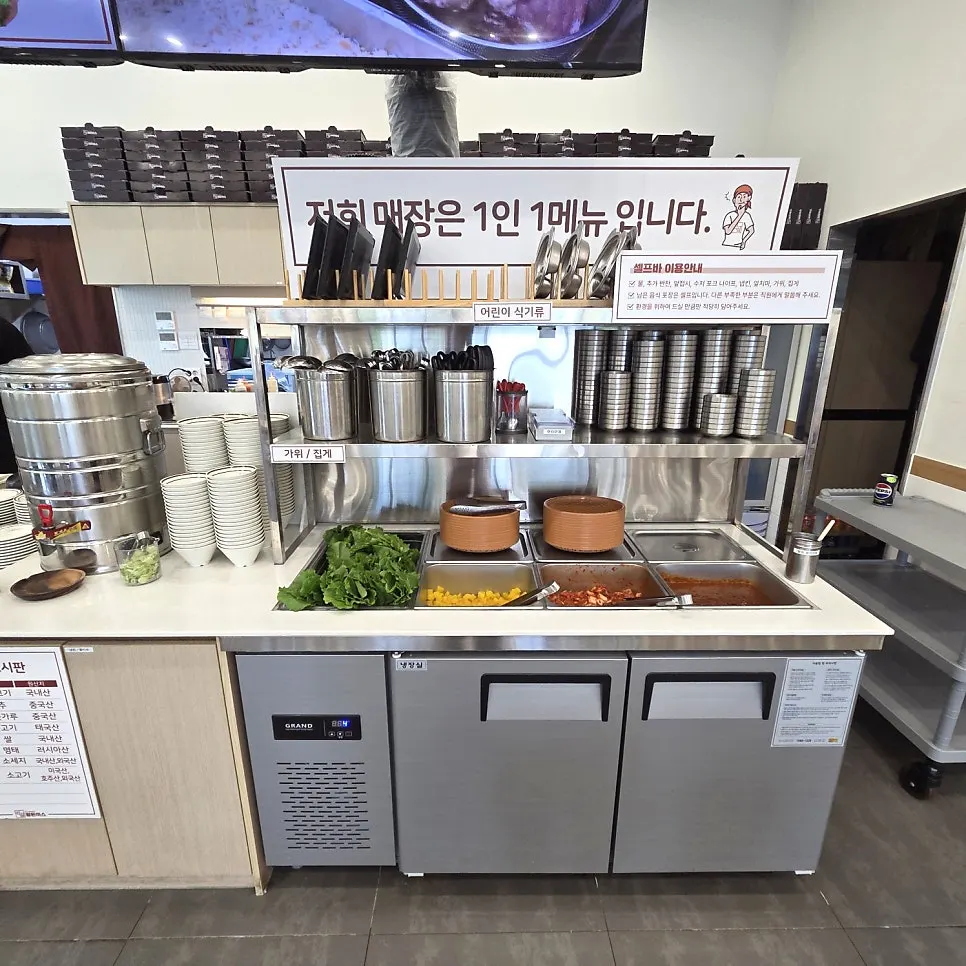 테이블마다 설치된 테이블오더