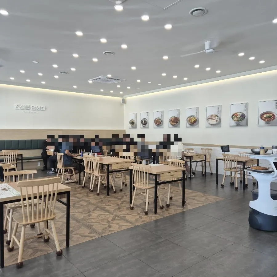 Interior seating at Jinsim King Donkatsu Pyeongdong Branch