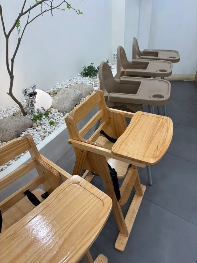 Kids' chair provided in the store