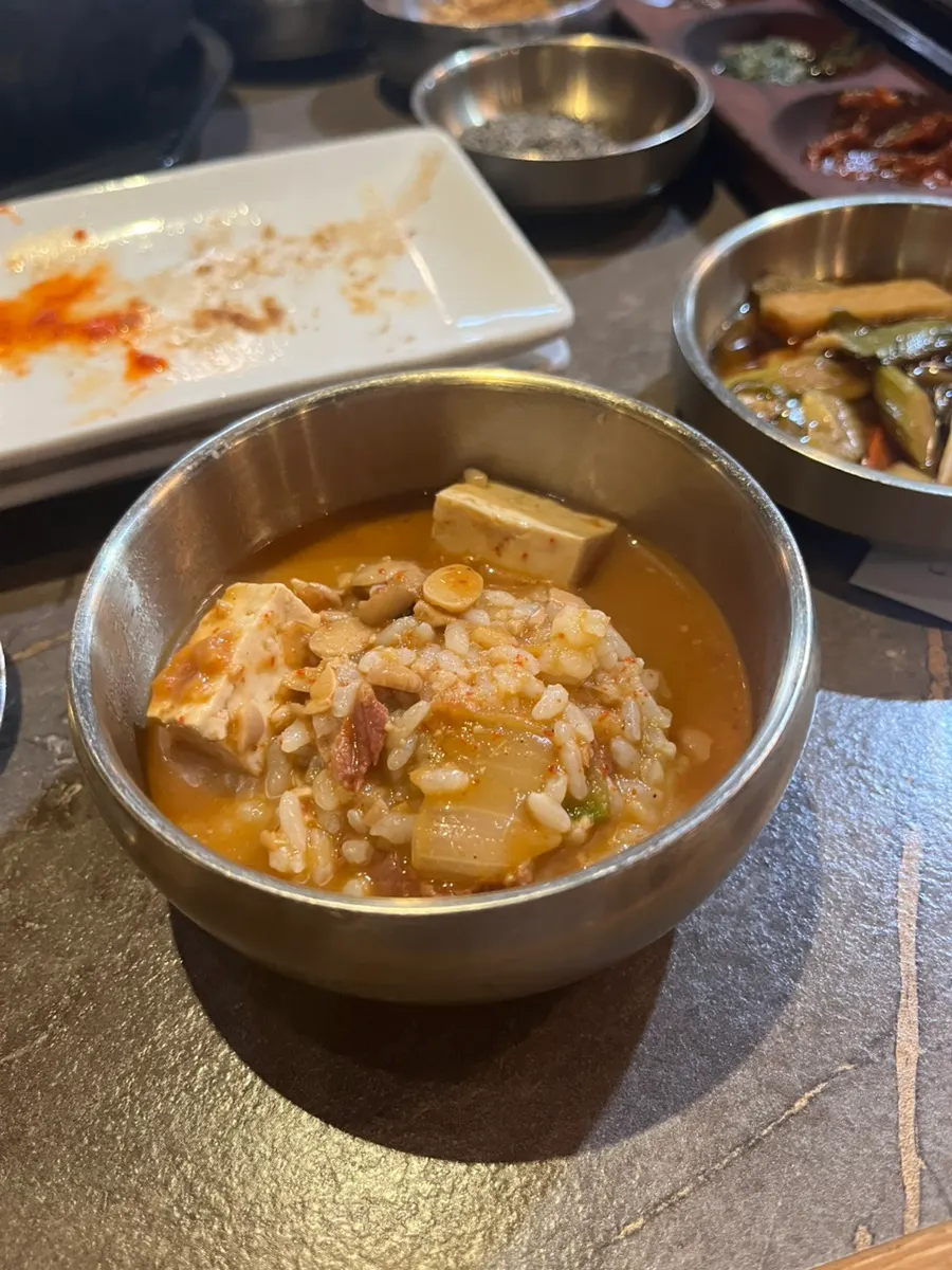 Doenjang soup with mild seasoning