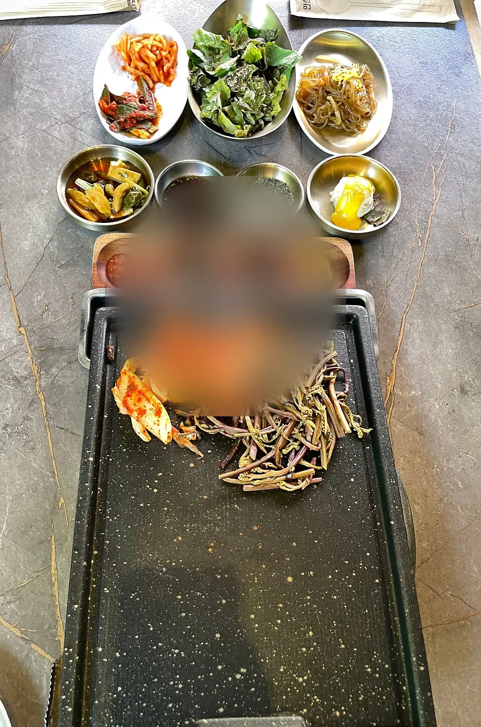 Basic side dishes laid out on the table