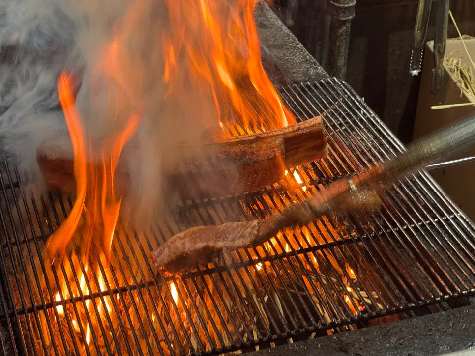 Uedae galbi for two served on the table