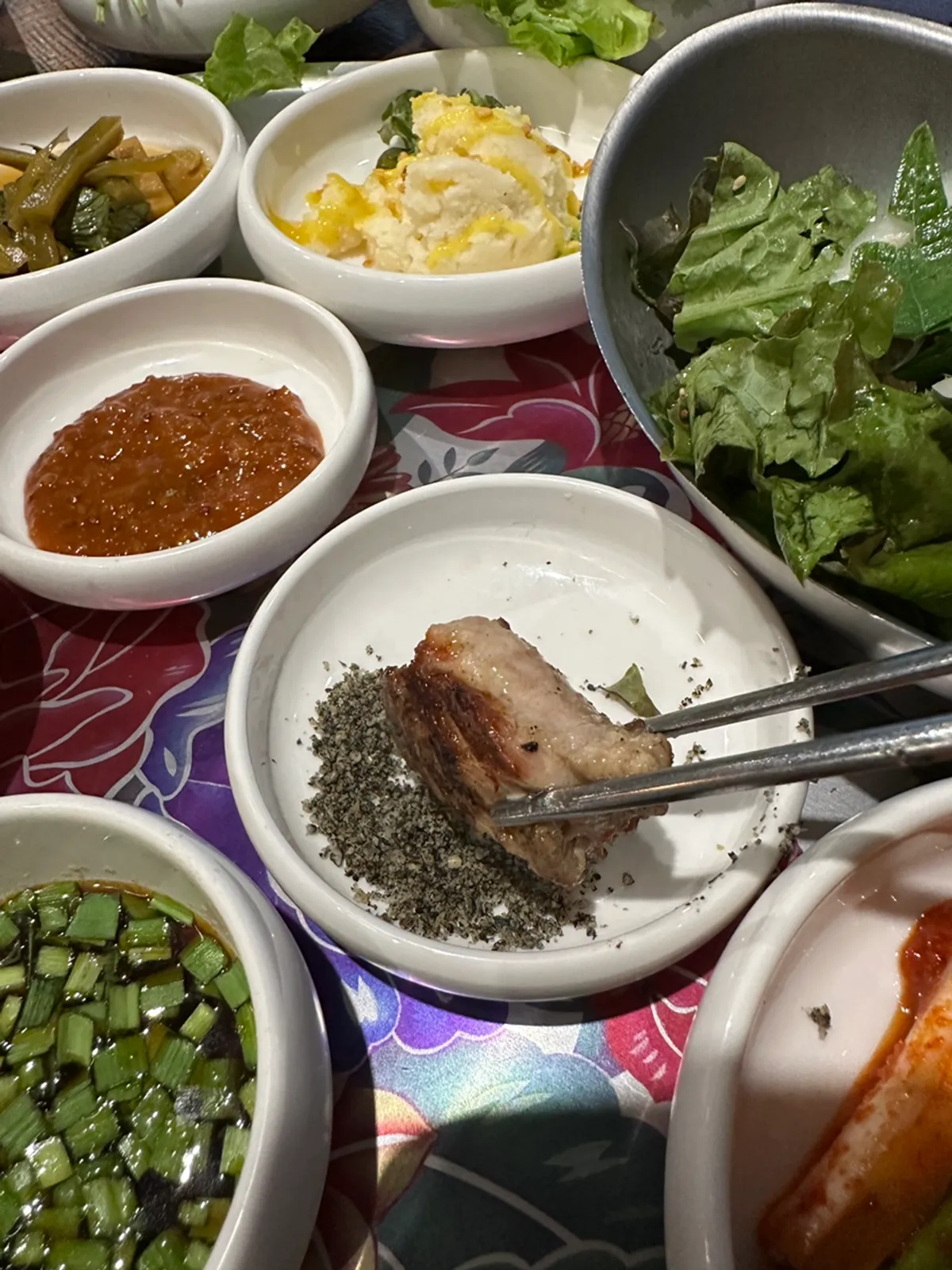 Four sauces including angelica paste and mushroom paste