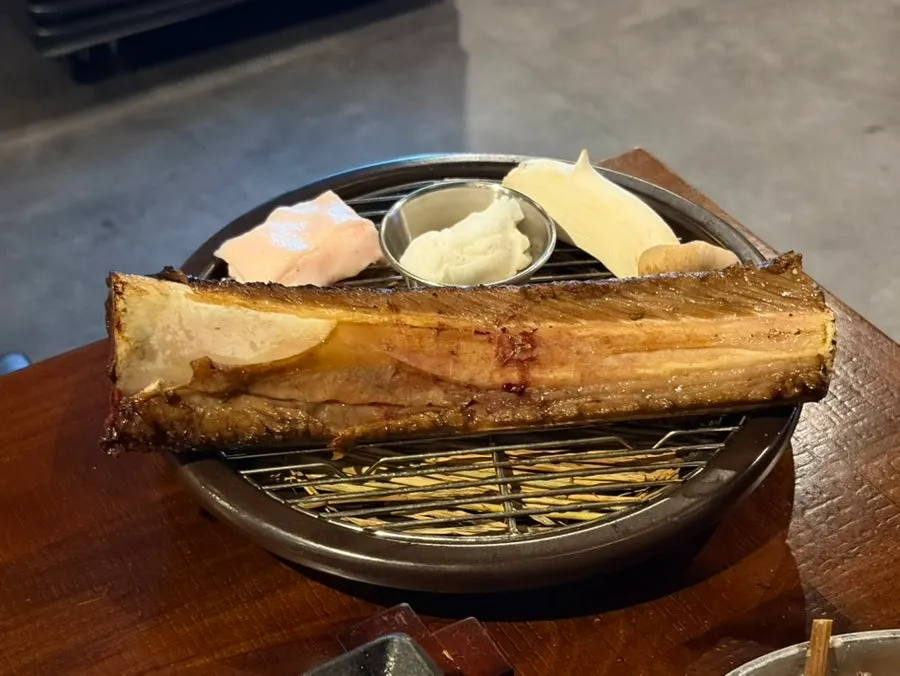 Prime ribs placed on the grill