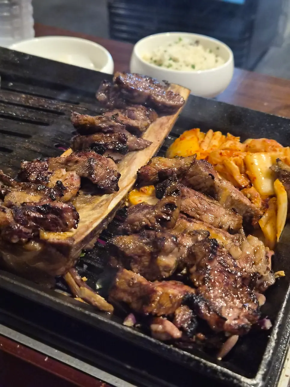 짚불태백 수원인계점 우대갈비 식사 마무리 상차림
