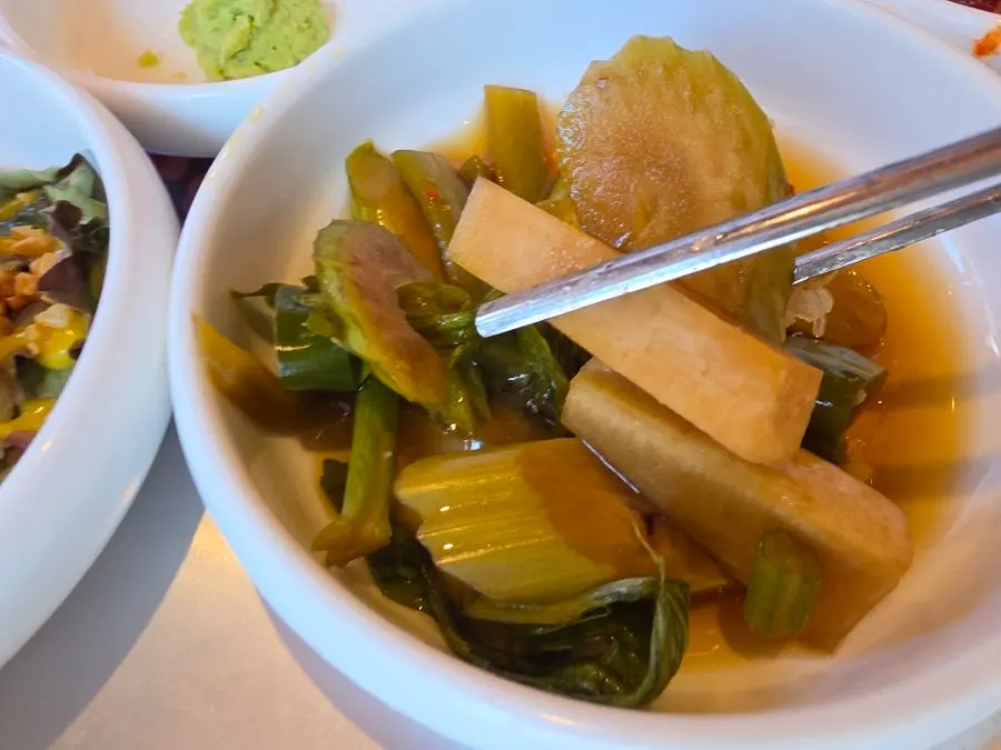 Tangy radish pickle side dish