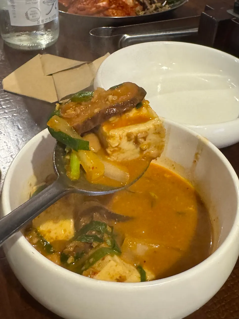 A spoonful of cheonggukjang stew