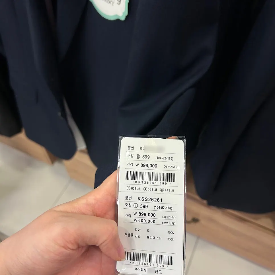 Custom suits hanging inside JJ Republic