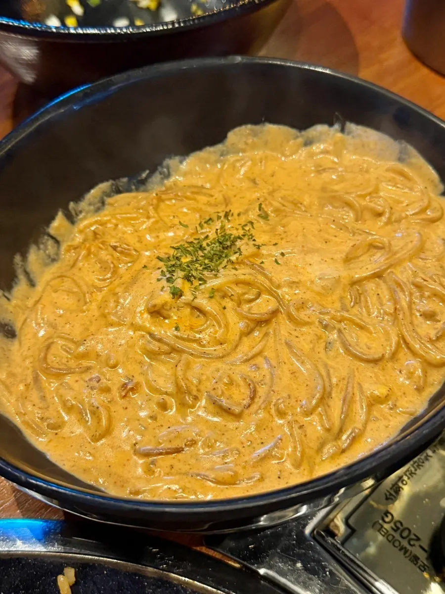 Jju Baksa's signature pasta ordered at the end
