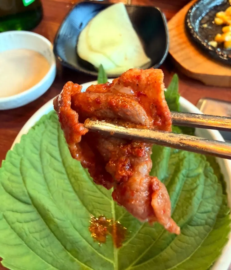 콩나물을 넣어 볶은 쭈꾸미 철판