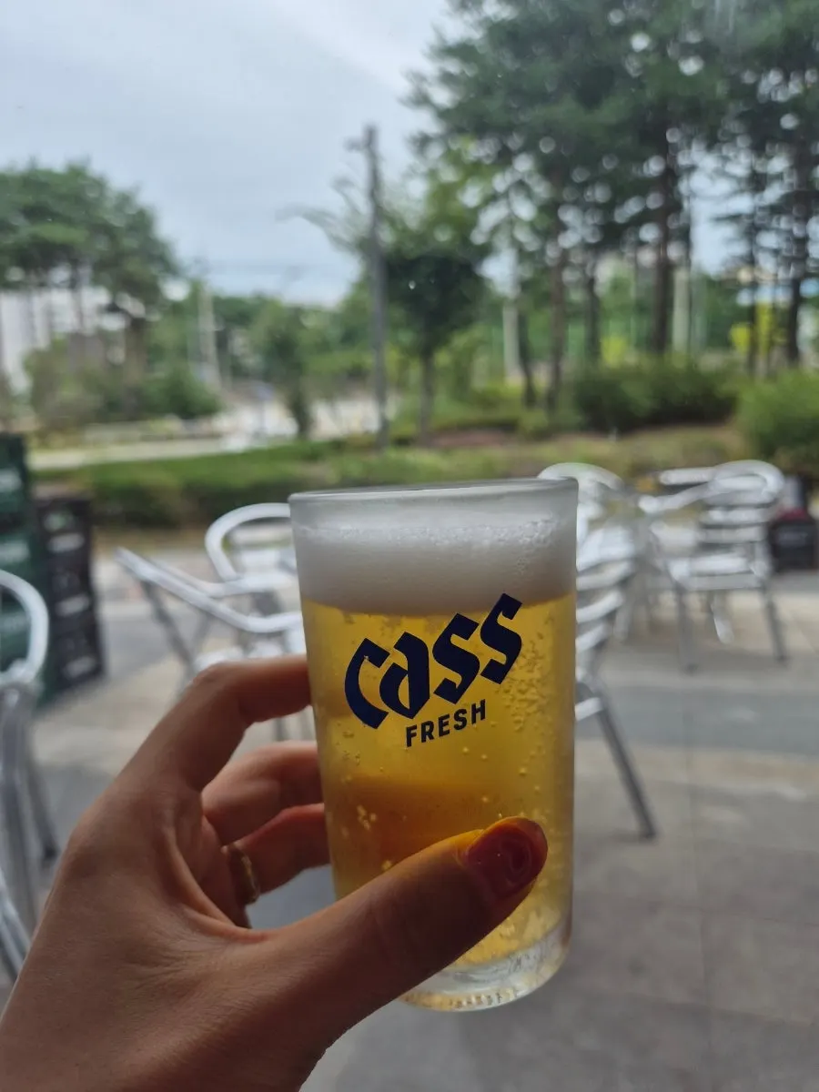 시원한 맥주 한 잔