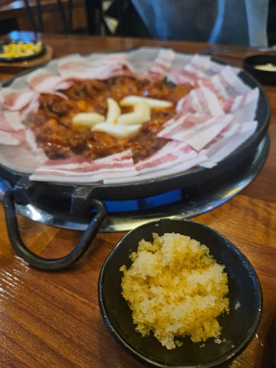 Larger cornbutter ordered separately for ₩2,000