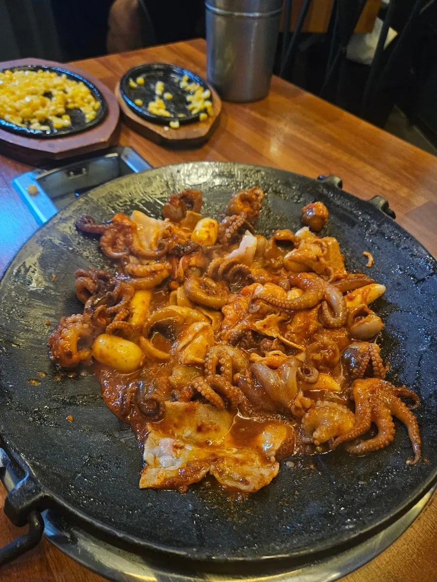 Flying fish roe served for octopus wraps