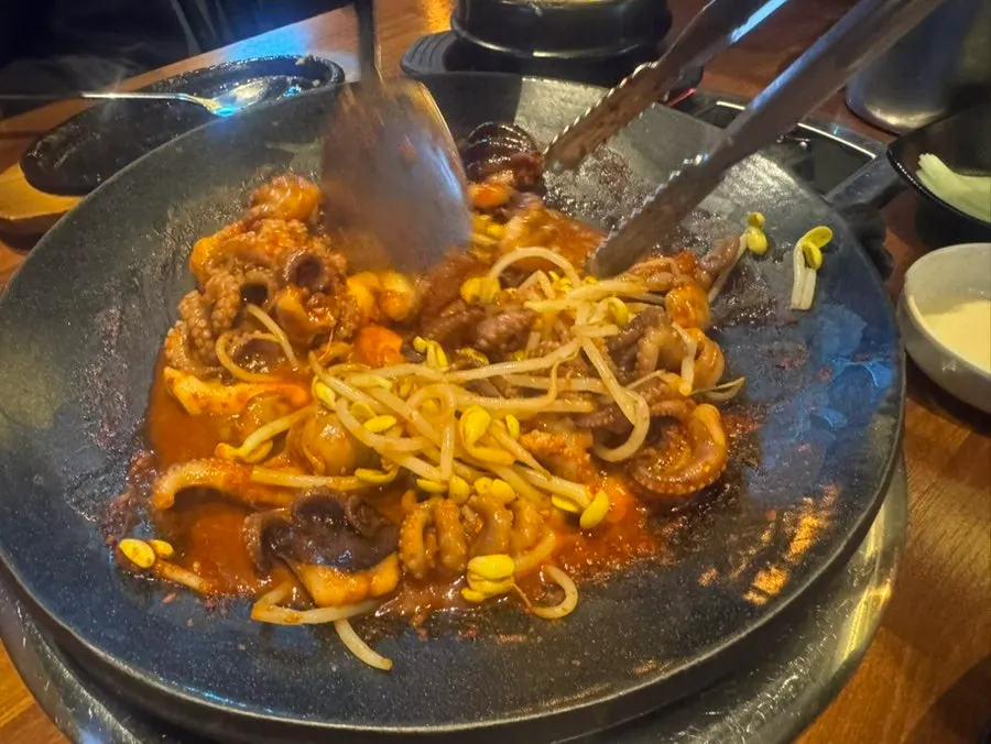 쭈박사 마곡점 저녁 식사 테이블
