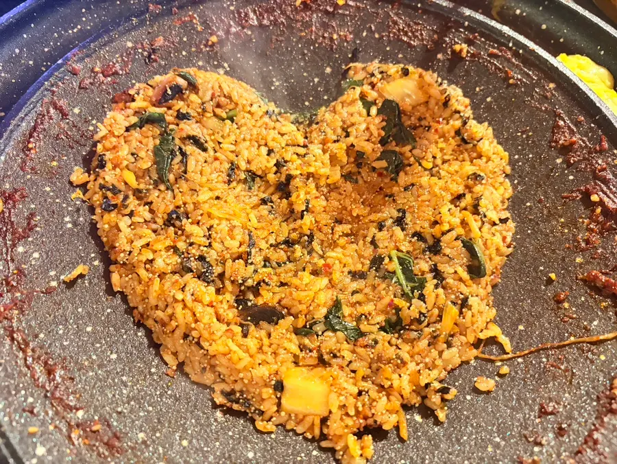 Staff-made finishing fried rice