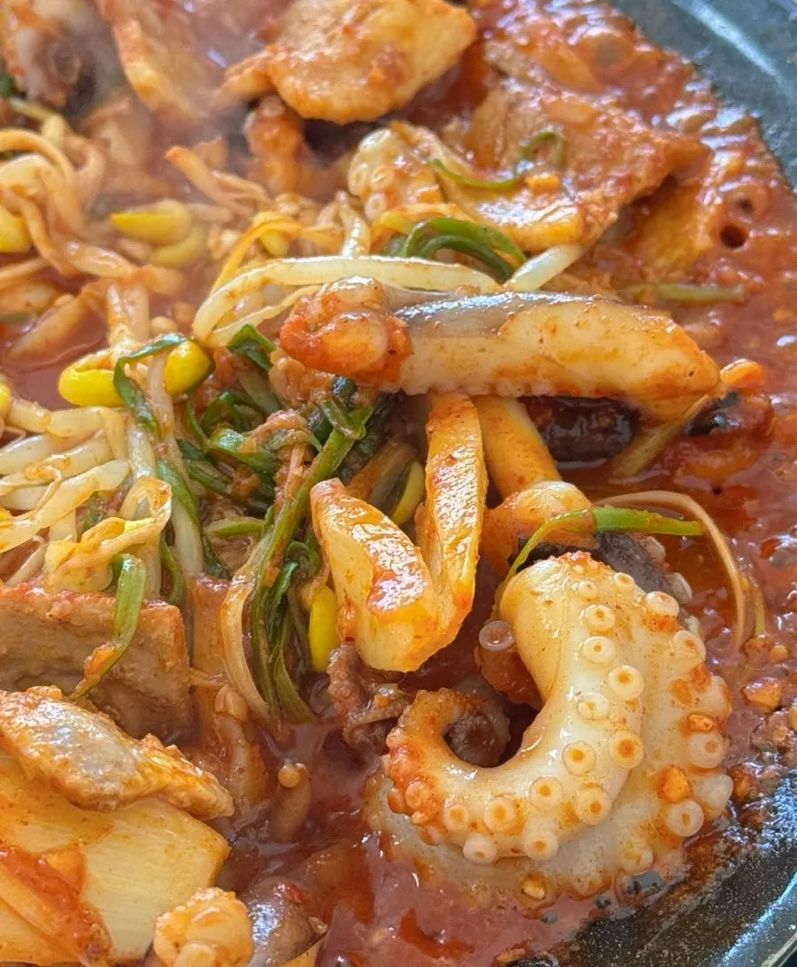 Noodle sides added in for a second round of cooking
