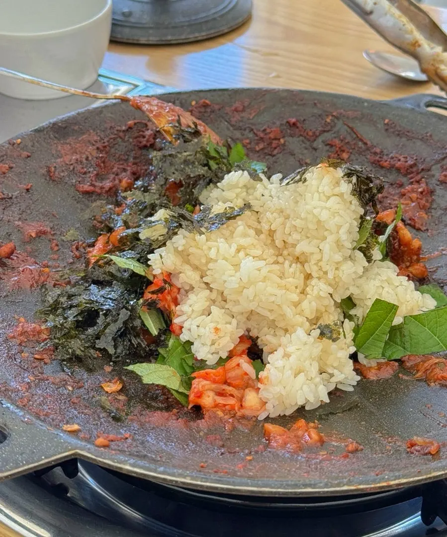 Fried rice ordered with the leftover sauce
