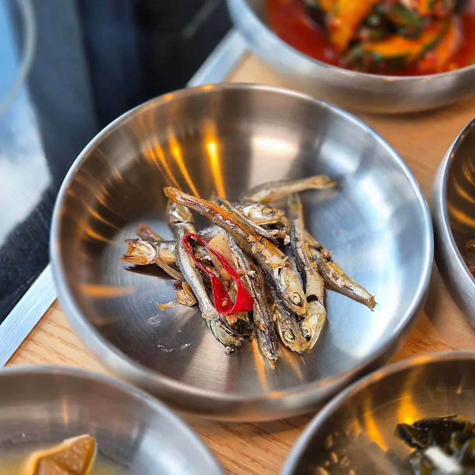 Braised anchovies side dish