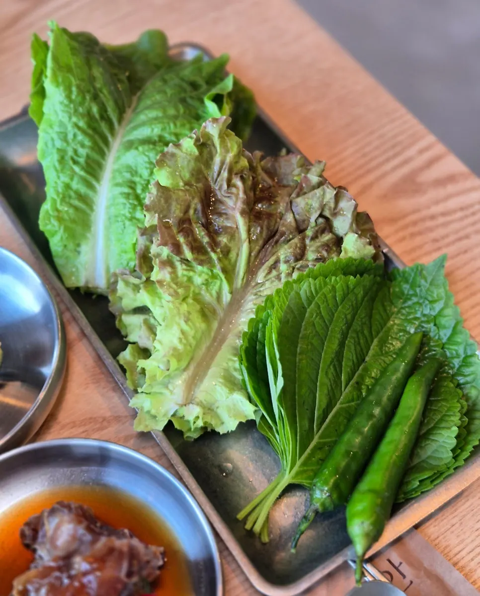 Generous serving of fresh wrap greens
