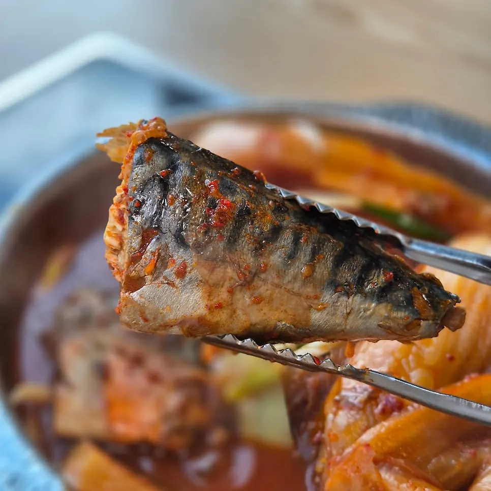 Plump chunk of mackerel meat