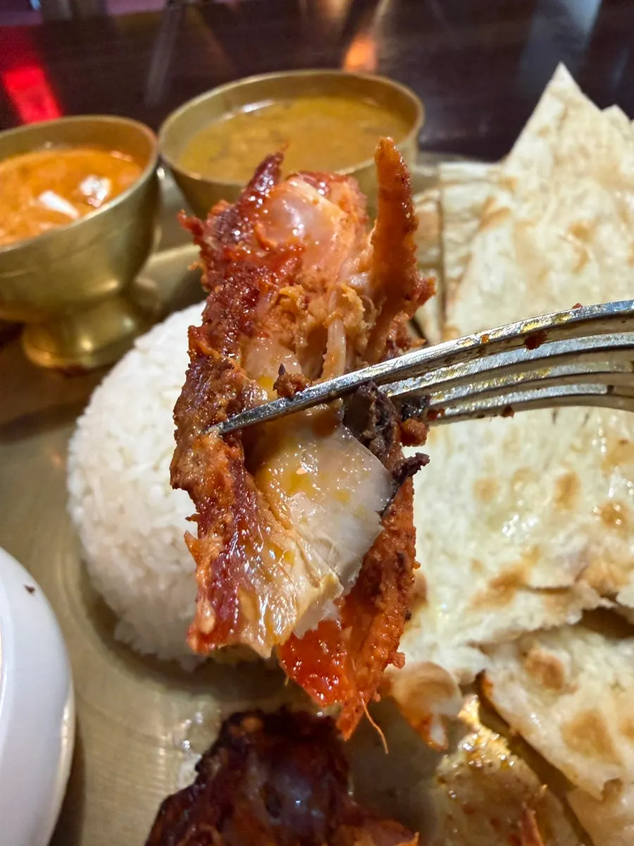 Side dishes from the Thali Set Special
