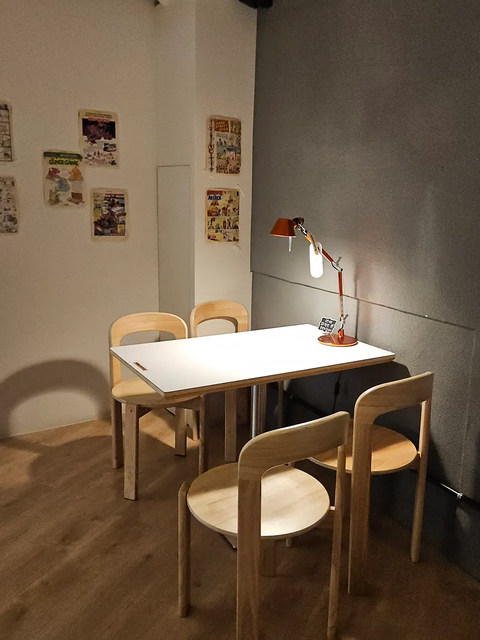 Café table area good for two people