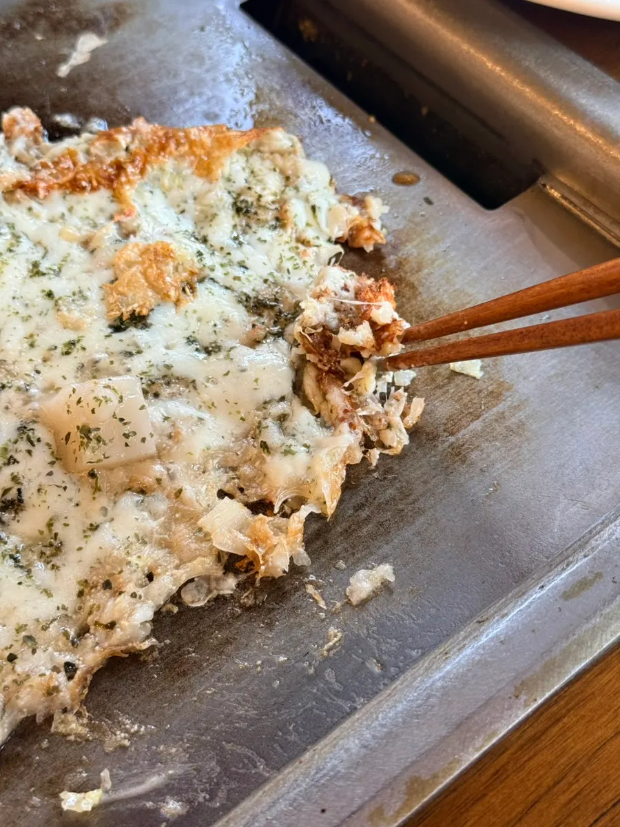 Signature monjayaki dish at Jojo Mullae Branch