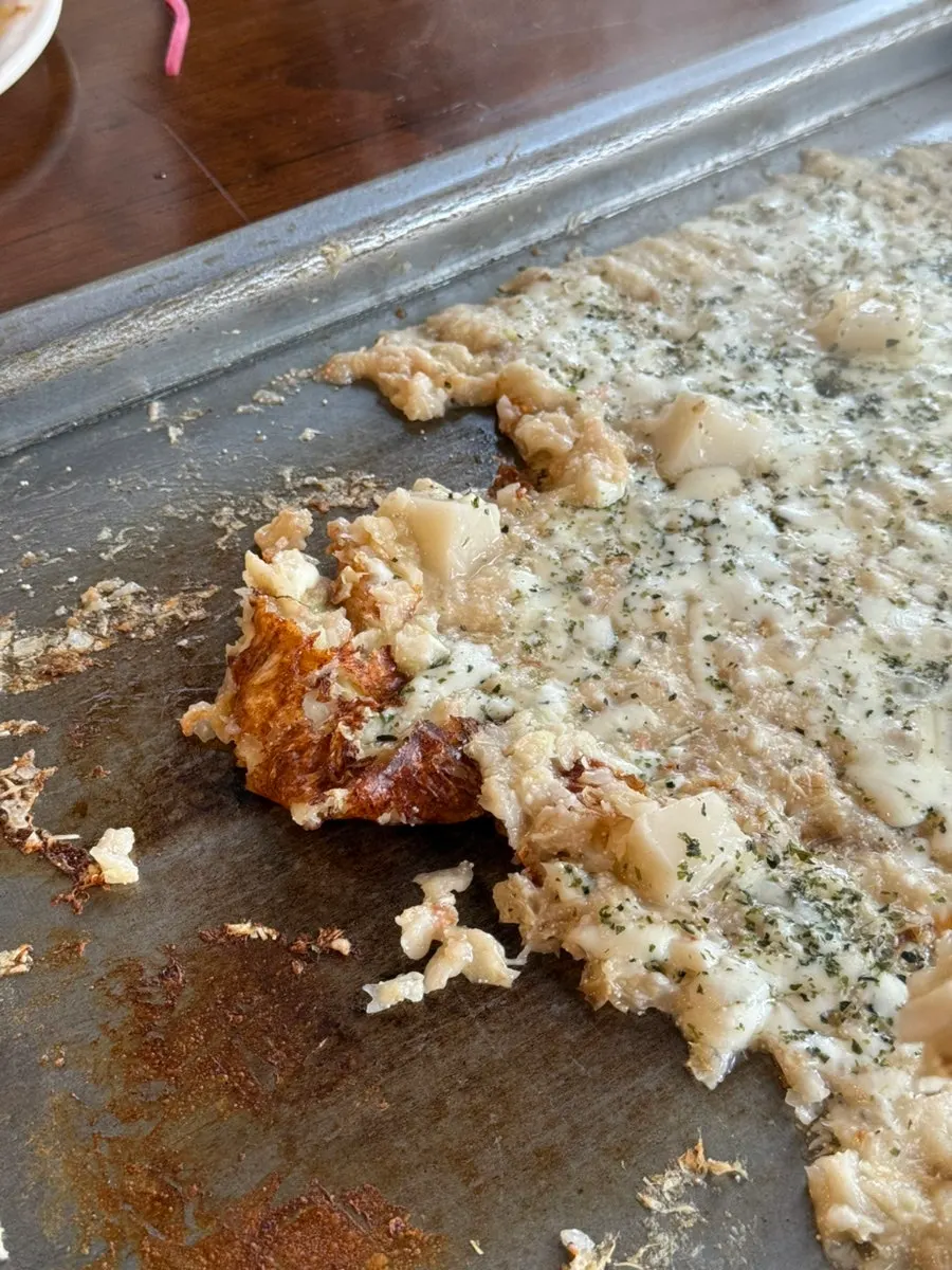 Runny batter, the signature feature of monjayaki ingredients