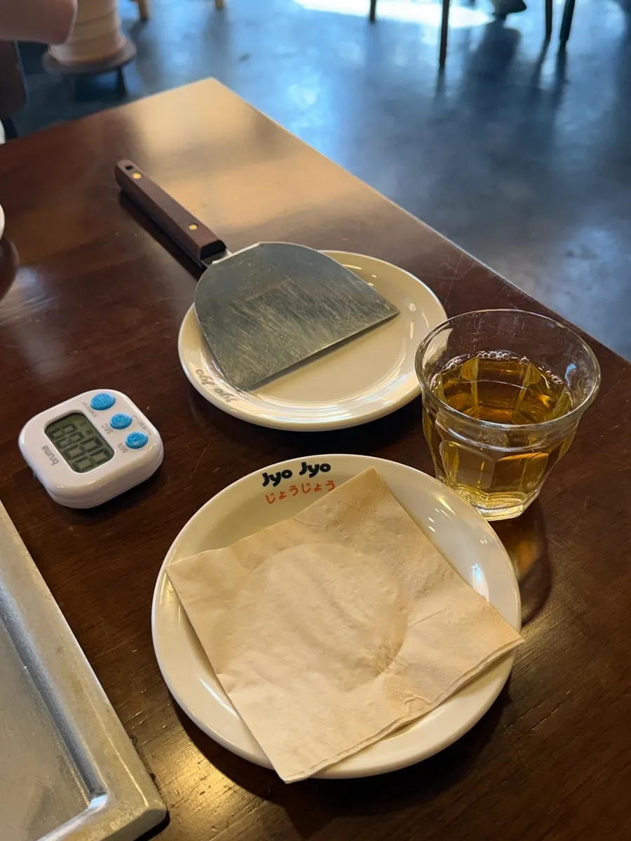 Basic tableside setup at Jojo Mullae Branch