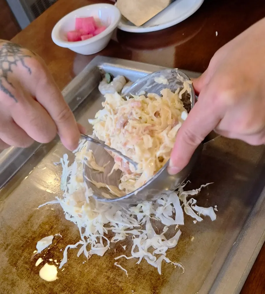 Teppan cooking performance at Jojo Mullae Branch