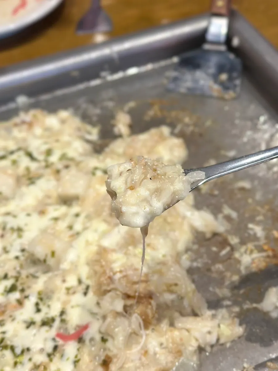헤라로 떠먹는 명란 몬자야끼
