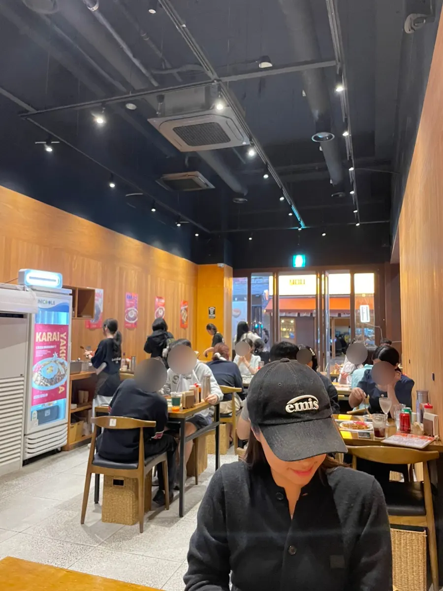 Inside Jojo with its wood-toned interior