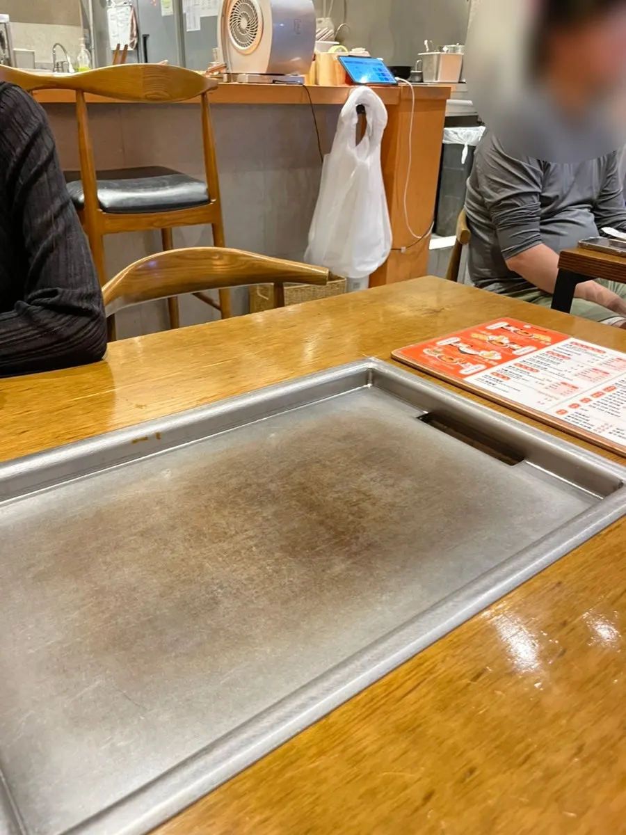 Food staying warm on the griddle