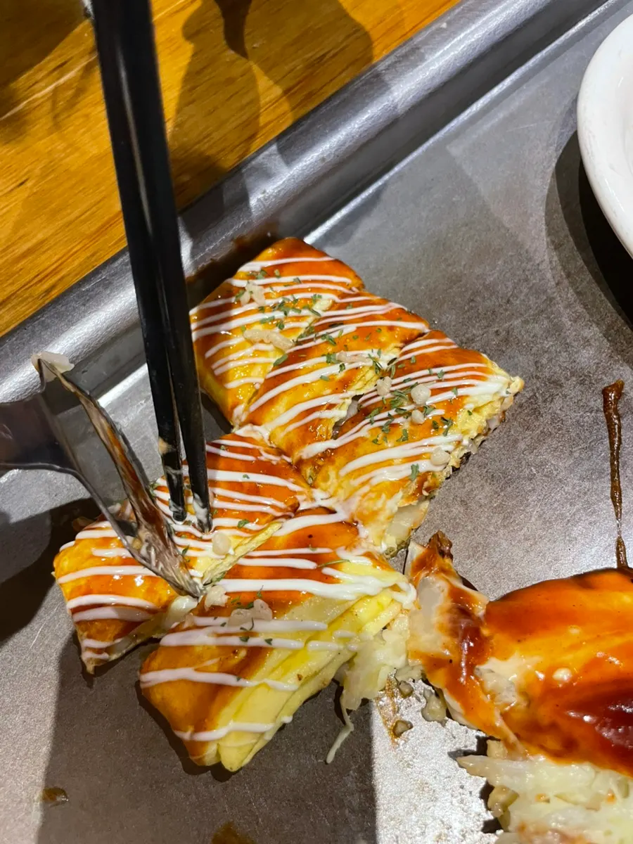 Donpeiyaki filled with pork