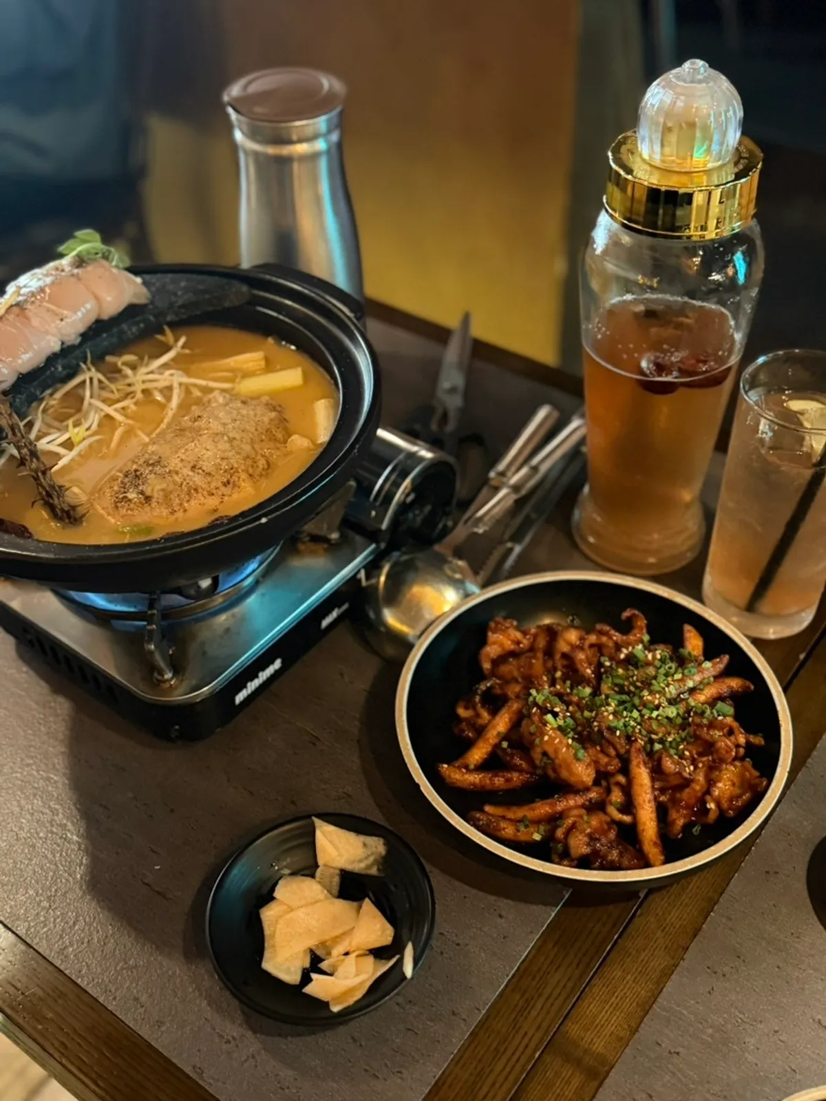 Ari Gyegok's signature snack combining rice cake and chicken feet